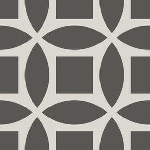 Geometric Pattern: Intersect Square: Slate