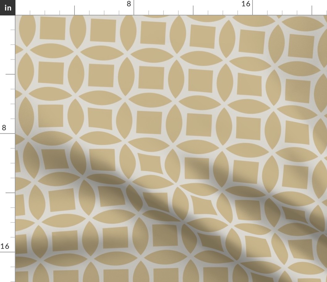 Geometric Pattern: Intersect Square: Sandstone