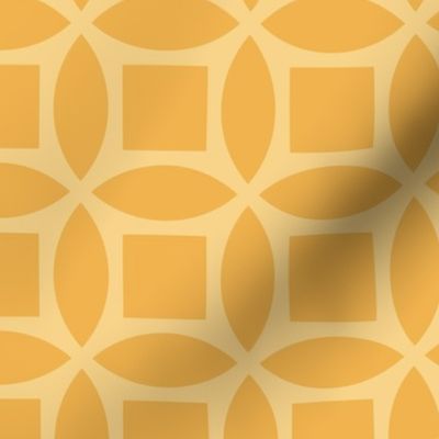 Geometric Pattern: Intersect Square: Lemon