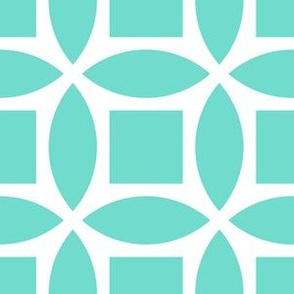 Geometric Pattern: Intersect Square: Poolside