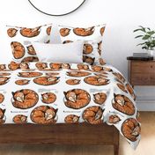 Florals & Boho Fox Cut & Sew Plush Pillow - Woodland Animal Nursery Design