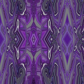 Purple patchwork stainglass grey