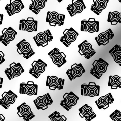 DSLR Camera Black on White