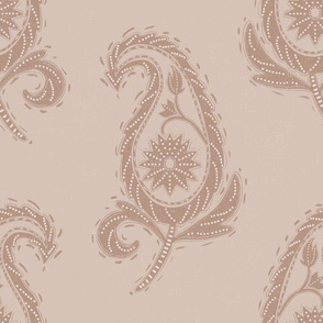 Astrella's Paisley in Shell and Taupe