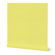 Canary Yellow and Cream Checkerboard Squares