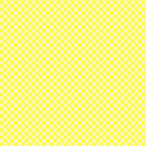 Canary Yellow and Cream Checkerboard Squares
