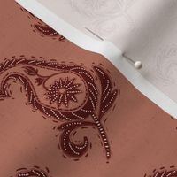 Astrella's Paisley - Cinnamon and Burnt Red - small repeat