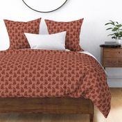 Astrella's Paisley - Cinnamon and Burnt Red - small repeat