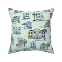 Southern Home Charm in Mint - Large scale
