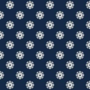 kittie snowflake-Midnight blue/ star white