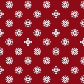 kittie snowflake- red white