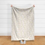 Chic Modern Rectangles // White and Gold Geometric Pattern // 500 DPI