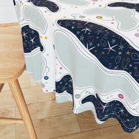 Starry space whale cut and sew template