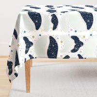 Starry space whale cut and sew template