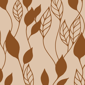 Leaves - Brown Jumbo