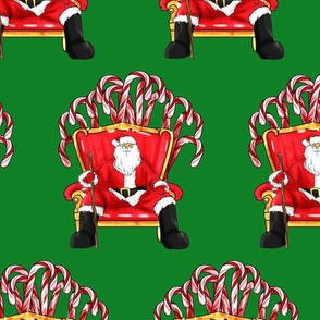 Santa Candy Cane Throne