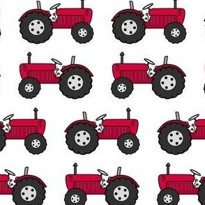 Red Farm Tractor Two Way