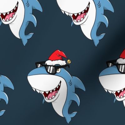 Christmas Santa Shark