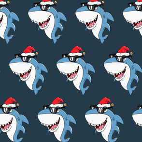 Christmas Santa Shark