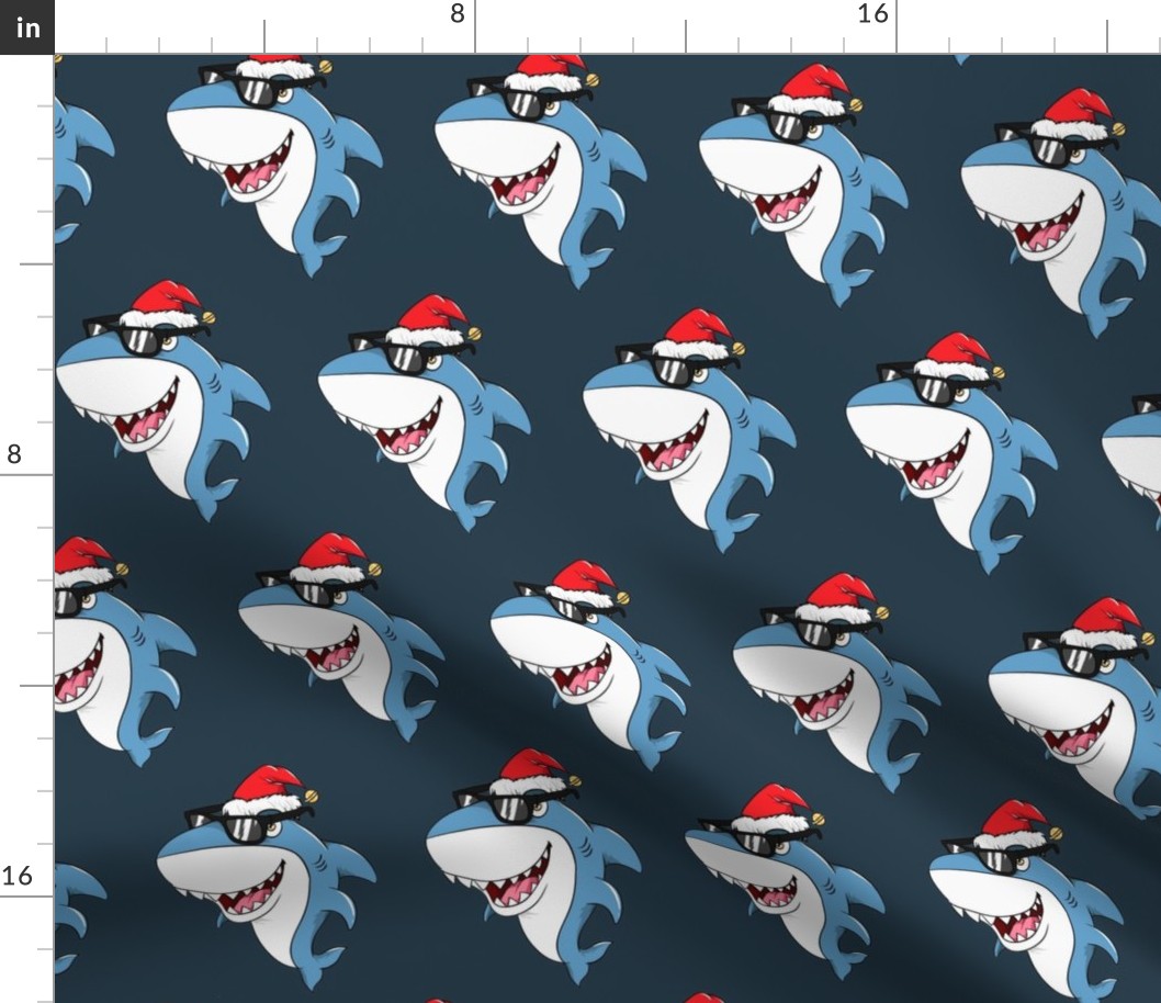 Christmas Santa Shark