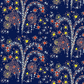 Fireworks (blue/yellow)