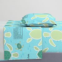 Baby Sea Turtle cut-and-sew Fat Quarter