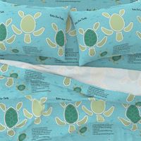 Baby Sea Turtle cut-and-sew Fat Quarter