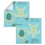 Baby Sea Turtle cut-and-sew Fat Quarter