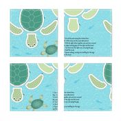 Baby Sea Turtle cut-and-sew Fat Quarter