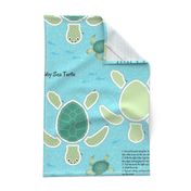 Baby Sea Turtle cut-and-sew Fat Quarter