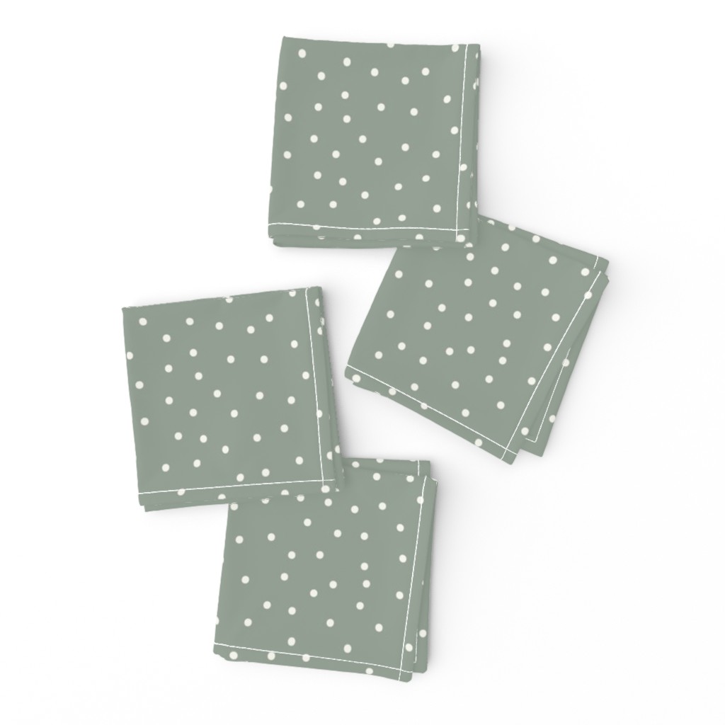 BKRD Fall Polka Dot Sage 8x8