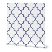 Nautical Blue and White Ogee