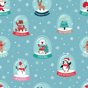 Christmas snowglobes