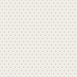 Black and White Boho Geometric Print Honeycomb Small
