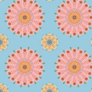 Gee Golly Gosh - Mandala Blossom - Blue