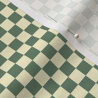 Prairie Sage Green and Cream Checkerboard Squares