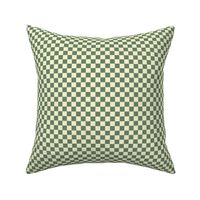 Prairie Sage Green and Cream Checkerboard Squares