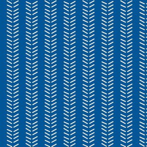 Mudcloth 3 Inverted & Vertical - Indigo and Linen