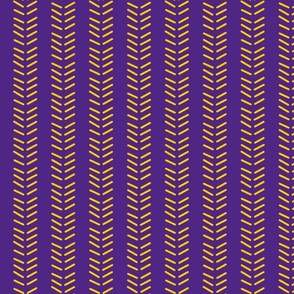 Mudcloth 3 Inverted & Vertical - MN Vikings Colors