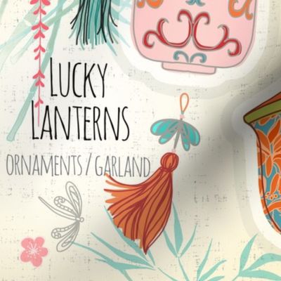 lucky lantern ornaments or garland