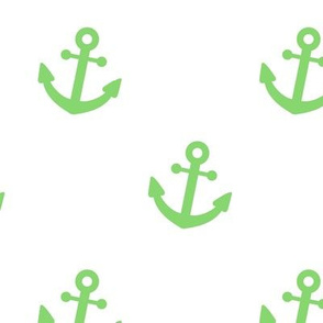 Nautical Anchor Green