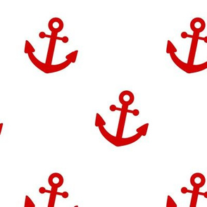 Nautical Red Anchor