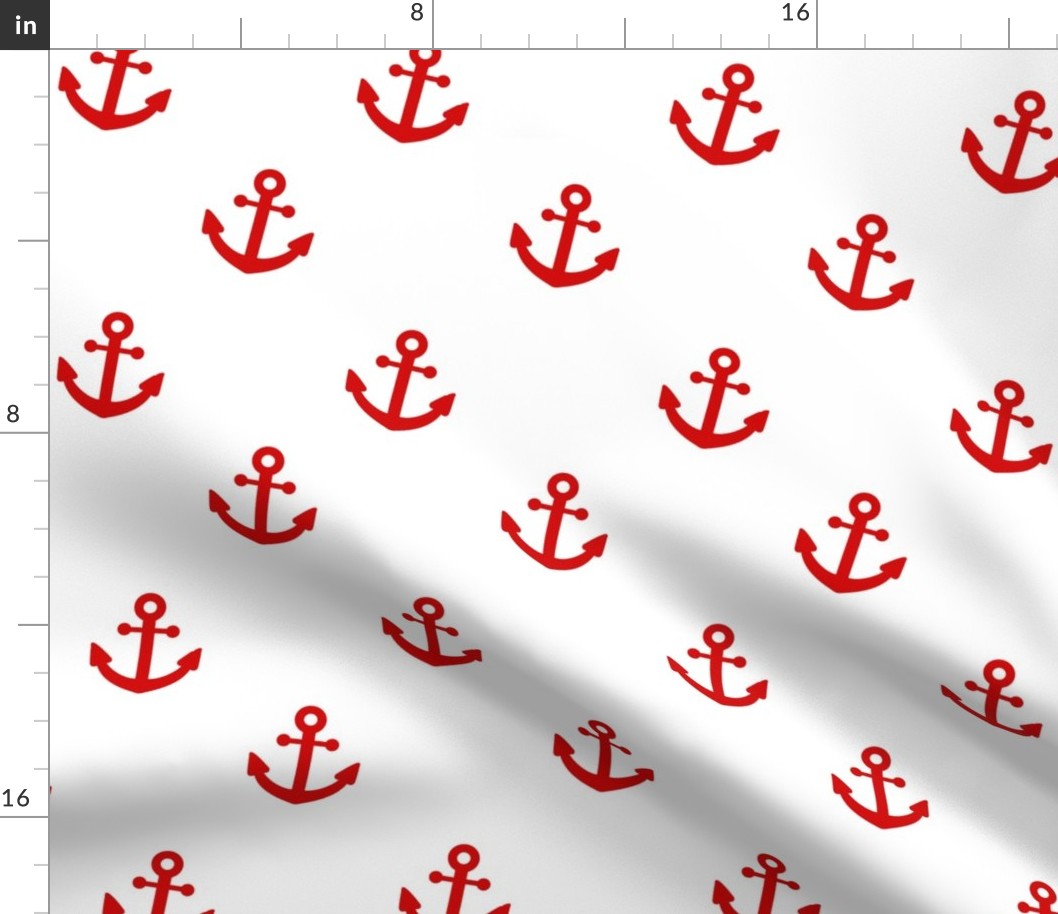 Nautical Red Anchor