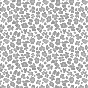 8" Darker Gray Leopard Print