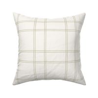 Watercolor double plaid putty on cream