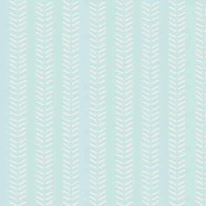 Mudcloth 3 Inverted & Vertical - Mint and Linen
