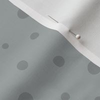 Gray Tonal Polka Dot Print, All Over Dots