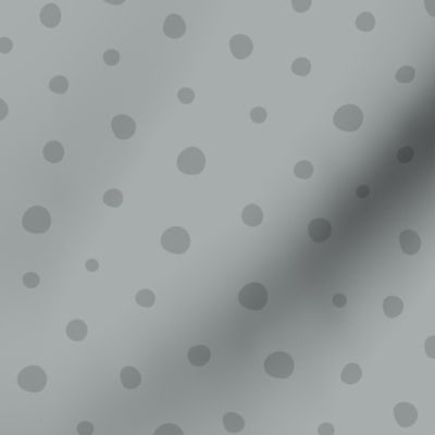 Gray Tonal Polka Dot Print, All Over Dots