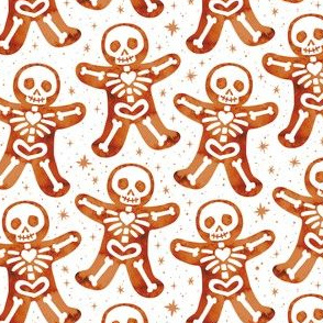 Gingerdead Men - Spooky Gingerbread Skeletons - White