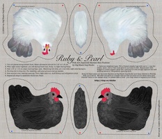 Ruby & Pearl Cut and Sew Hens by BigBlackDogStudio